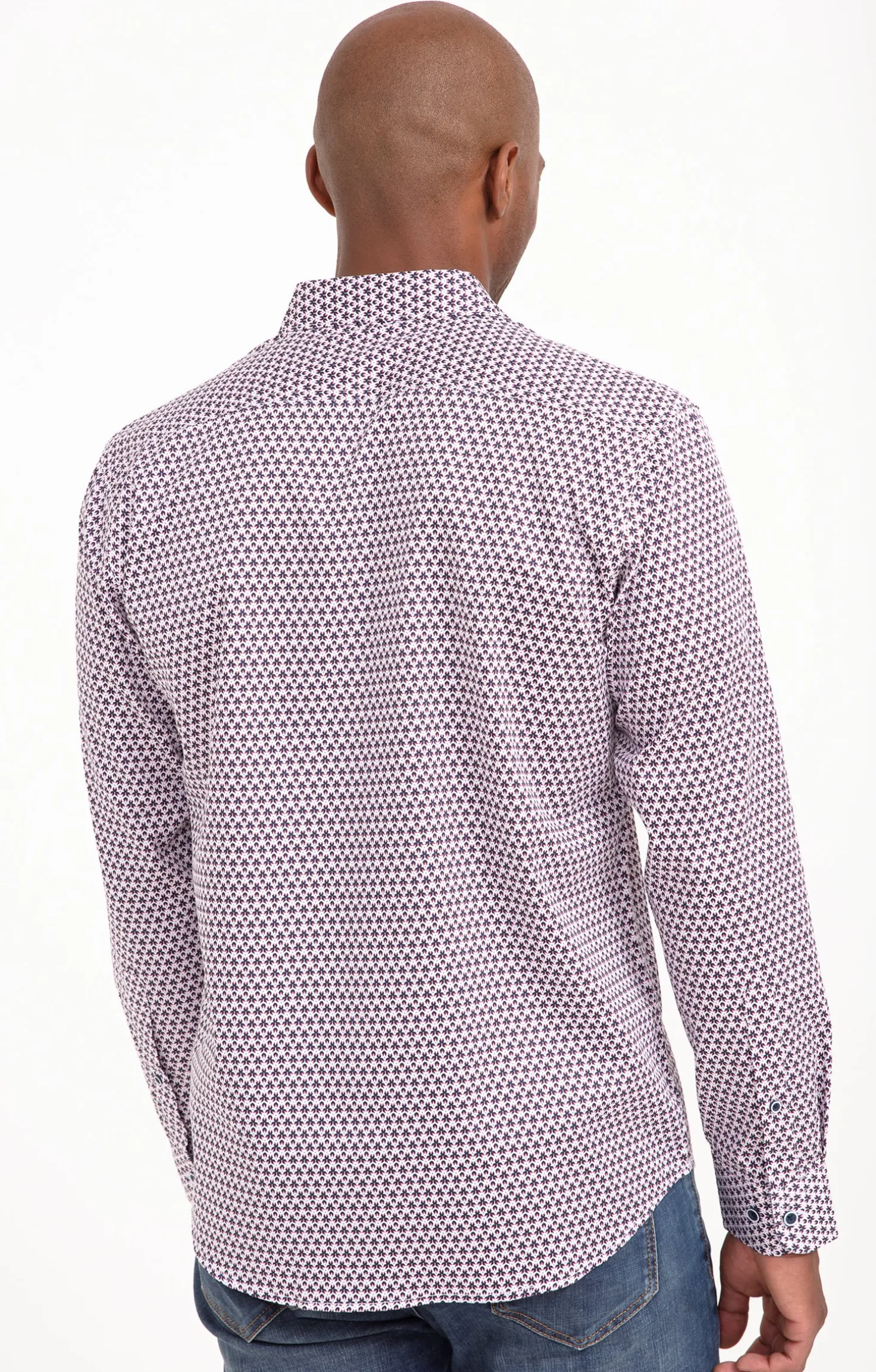 Armand Thiery Chemise à manches longues ROSASO - Bordeaux Discount