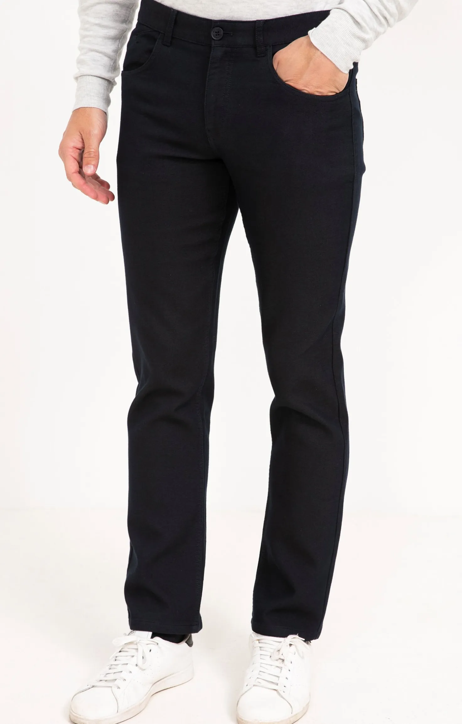 Armand Thiery Pantalon 5 poches Navy - Marine Fashion