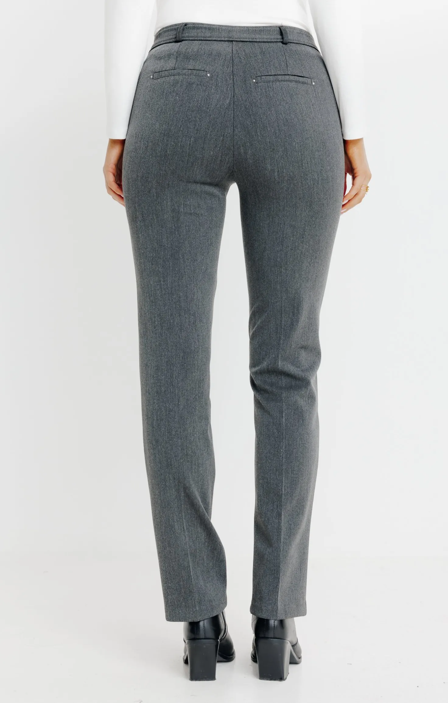 Armand Thiery Pantalon montage lorenzo détails strass - Anthracite Best Sale